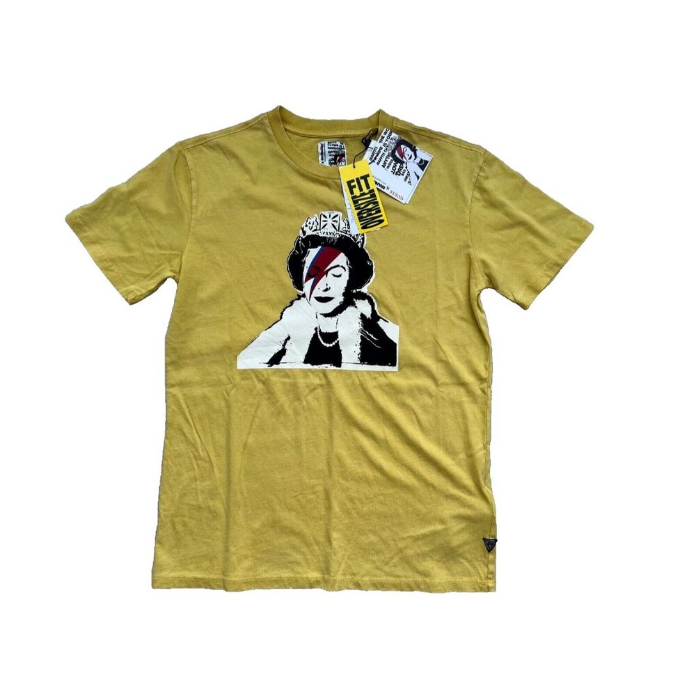 GUESS x Brandalised Kids Youth Tee Bansky Queen Gelb ( 12 )